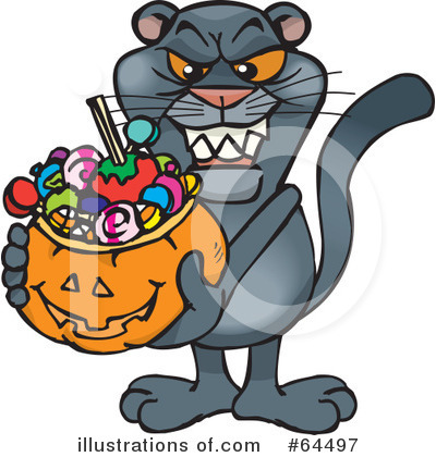 Royalty-Free (RF) Trick Or Treating Clipart Illustration by Dennis Holmes Designs - Stock Sample #64497