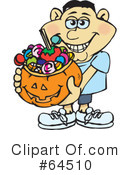 Trick Or Treating Clipart #64510 by Dennis Holmes Designs
