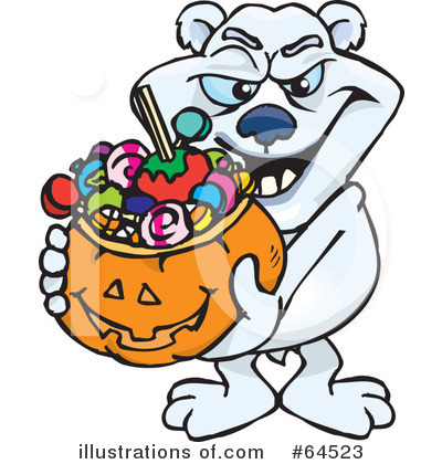 Royalty-Free (RF) Trick Or Treating Clipart Illustration by Dennis Holmes Designs - Stock Sample #64523