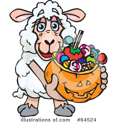 Royalty-Free (RF) Trick Or Treating Clipart Illustration by Dennis Holmes Designs - Stock Sample #64524