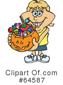 Trick Or Treating Clipart #64587 by Dennis Holmes Designs