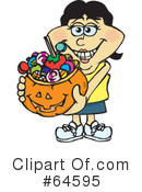 Trick Or Treating Clipart #64595 by Dennis Holmes Designs