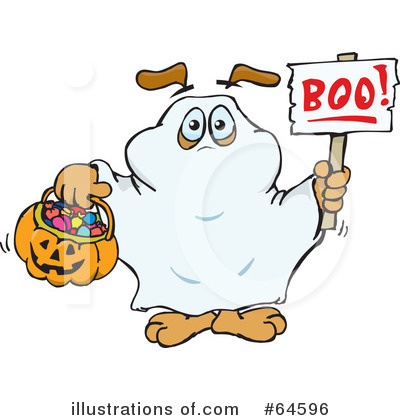 Royalty-Free (RF) Trick Or Treating Clipart Illustration by Dennis Holmes Designs - Stock Sample #64596