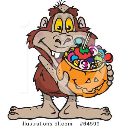 Trick Or Treating Clipart #64599 by Dennis Holmes Designs