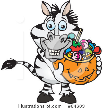 Zebra Clipart #64603 by Dennis Holmes Designs