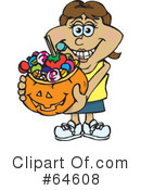 Trick Or Treating Clipart #64608 by Dennis Holmes Designs