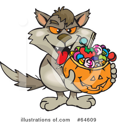 Trick Or Treating Clipart #64609 by Dennis Holmes Designs