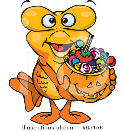 Royalty-Free (RF) Trick Or Treating Clipart Illustration by Dennis Holmes Designs - Stock Sample #65156