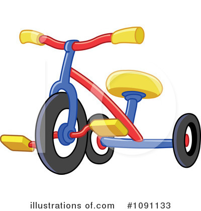 Royalty-Free (RF) Tricycle Clipart Illustration by yayayoyo - Stock Sample #1091133