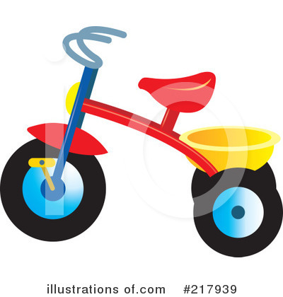 Royalty-Free (RF) Tricycle Clipart Illustration by Lal Perera - Stock Sample #217939
