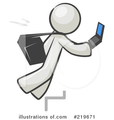 Royalty-Free (RF) Tripping Clipart Illustration by Leo Blanchette - Stock Sample #219671