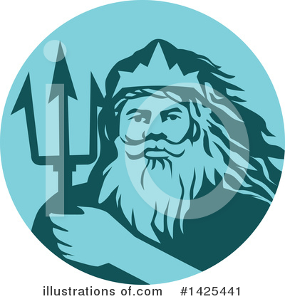 Royalty-Free (RF) Triton Clipart Illustration by patrimonio - Stock Sample #1425441