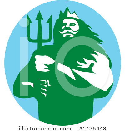 Royalty-Free (RF) Triton Clipart Illustration by patrimonio - Stock Sample #1425443