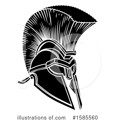 Trojan Helmet Clipart #1585560 by AtStockIllustration