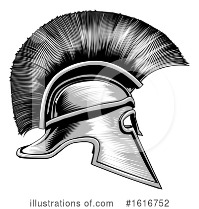 Trojan Helmet Clipart #1616752 by AtStockIllustration