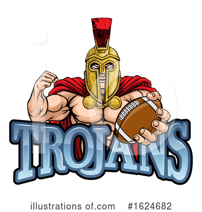 Football Player Clipart #1624682 by AtStockIllustration