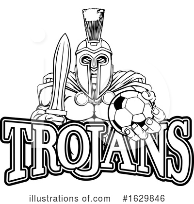 Royalty-Free (RF) Trojans Clipart Illustration by AtStockIllustration - Stock Sample #1629846