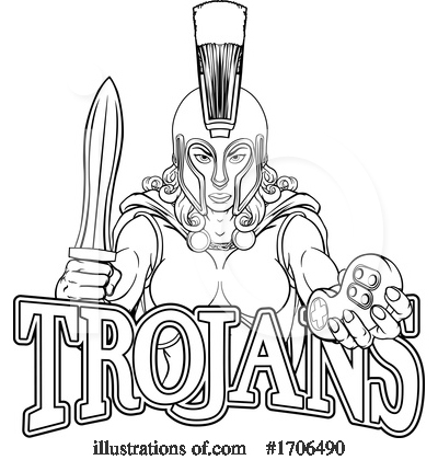 Royalty-Free (RF) Trojans Clipart Illustration by AtStockIllustration - Stock Sample #1706490