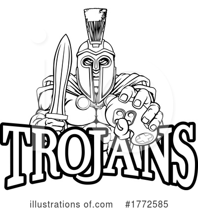 Royalty-Free (RF) Trojans Clipart Illustration by AtStockIllustration - Stock Sample #1772585
