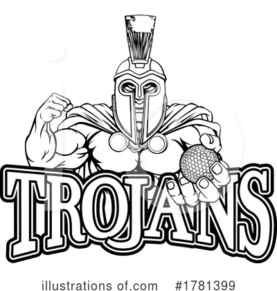 Royalty-Free (RF) Trojans Clipart Illustration by AtStockIllustration - Stock Sample #1781399