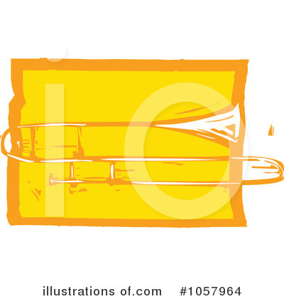 Royalty-Free (RF) Trombone Clipart Illustration by xunantunich - Stock Sample #1057964