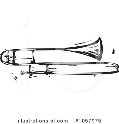 Royalty-Free (RF) Trombone Clipart Illustration by xunantunich - Stock Sample #1057975