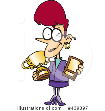 Royalty-Free (RF) Trophy Clipart Illustration by toonaday - Stock Sample #439397