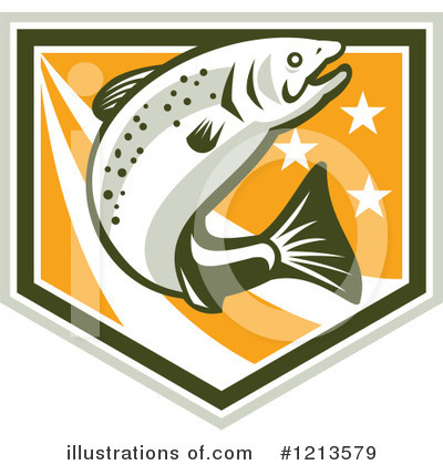 Royalty-Free (RF) Trout Clipart Illustration by patrimonio - Stock Sample #1213579