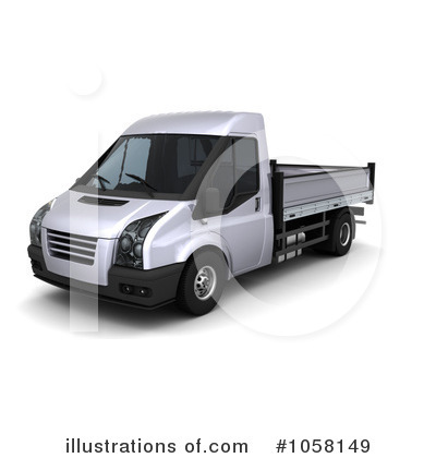 Royalty-Free (RF) Truck Clipart Illustration by KJ Pargeter - Stock Sample #1058149