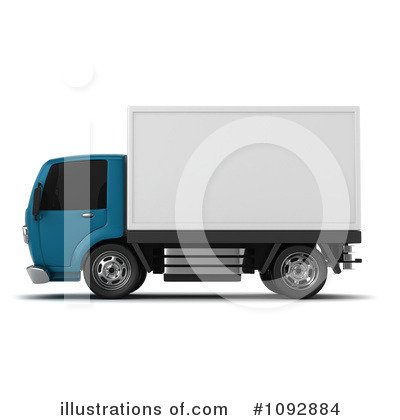 Royalty-Free (RF) Truck Clipart Illustration by BNP Design Studio - Stock Sample #1092884