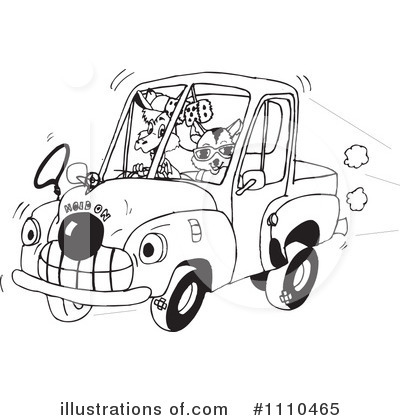 Royalty-Free (RF) Truck Clipart Illustration by Dennis Holmes Designs - Stock Sample #1110465