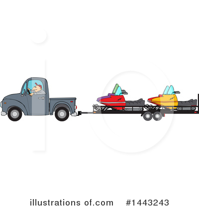 Royalty-Free (RF) Truck Clipart Illustration by djart - Stock Sample #1443243