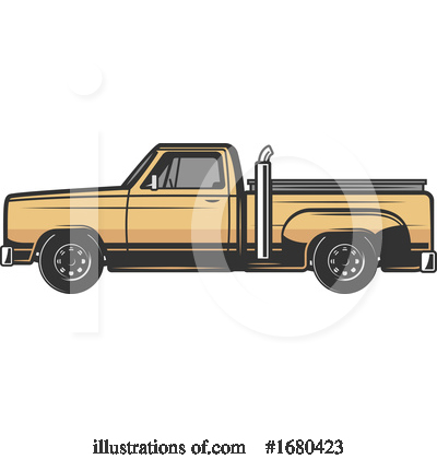 Truck Clipart #1680423 by Vector Tradition SM