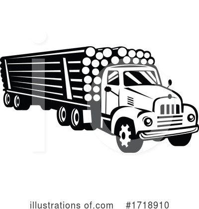 Royalty-Free (RF) Truck Clipart Illustration by patrimonio - Stock Sample #1718910