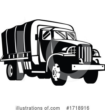 Royalty-Free (RF) Truck Clipart Illustration by patrimonio - Stock Sample #1718916