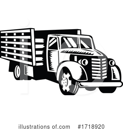 Royalty-Free (RF) Truck Clipart Illustration by patrimonio - Stock Sample #1718920