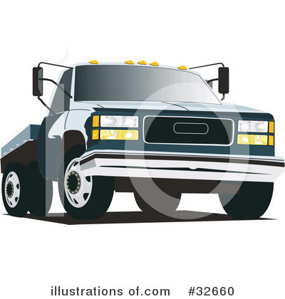 Royalty-Free (RF) Truck Clipart Illustration by David Rey - Stock Sample #32660
