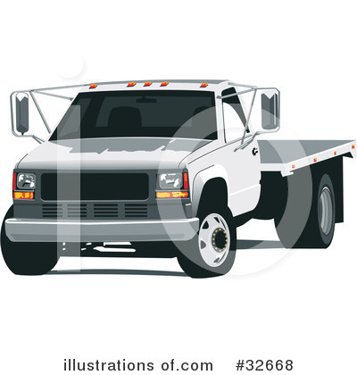Royalty-Free (RF) Truck Clipart Illustration by David Rey - Stock Sample #32668
