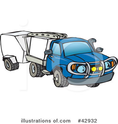 Royalty-Free (RF) Truck Clipart Illustration by Dennis Holmes Designs - Stock Sample #42932