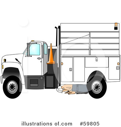 Royalty-Free (RF) Truck Clipart Illustration by djart - Stock Sample #59805