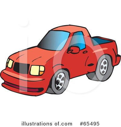 Royalty-Free (RF) Truck Clipart Illustration by Dennis Holmes Designs - Stock Sample #65495