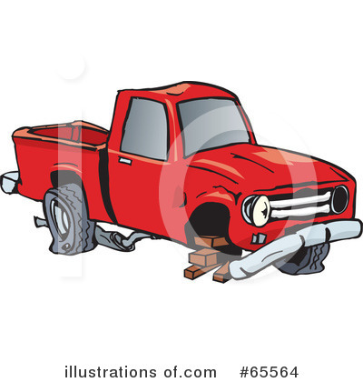 Royalty-Free (RF) Truck Clipart Illustration by Dennis Holmes Designs - Stock Sample #65564