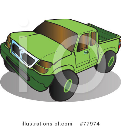 Royalty-Free (RF) Truck Clipart Illustration by Snowy - Stock Sample #77974