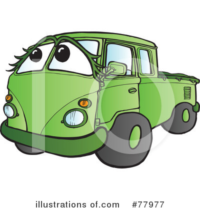 Royalty-Free (RF) Truck Clipart Illustration by Snowy - Stock Sample #77977