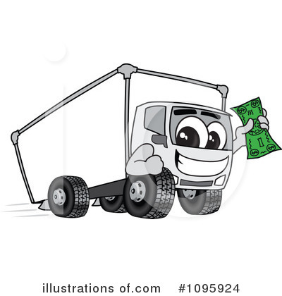 Royalty-Free (RF) Truck Mascot Clipart Illustration by Mascot Junction - Stock Sample #1095924
