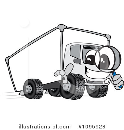 Royalty-Free (RF) Truck Mascot Clipart Illustration by Mascot Junction - Stock Sample #1095928