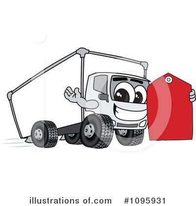 Royalty-Free (RF) Truck Mascot Clipart Illustration by Mascot Junction - Stock Sample #1095931