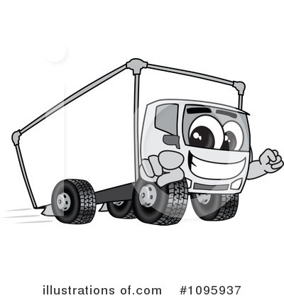 Royalty-Free (RF) Truck Mascot Clipart Illustration by Mascot Junction - Stock Sample #1095937