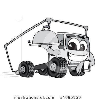Royalty-Free (RF) Truck Mascot Clipart Illustration by Mascot Junction - Stock Sample #1095950