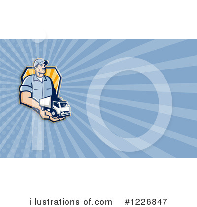 Royalty-Free (RF) Trucking Clipart Illustration by patrimonio - Stock Sample #1226847